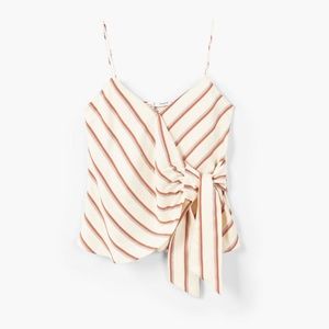 Mango Striped Bow Tank NWT